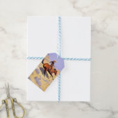 The Cowboy (von Frederic Remington) Geschenkanhänger (Mit Garn)