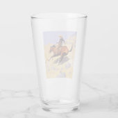 The Cowboy (von Frederic Remington) Glas (Rückseite)