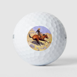 The Cowboy (von Frederic Remington) Golfball