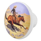 The Cowboy (von Frederic Remington) Keramikknauf (Rechts)