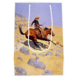 The Cowboy (von Frederic Remington) Mittlere Geschenktüte