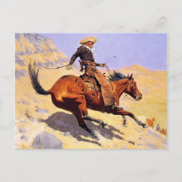 The Cowboy (von Frederic Remington) Postkarte