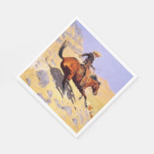 The Cowboy (von Frederic Remington) Serviette (Ecke)