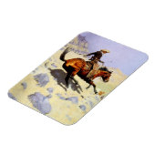 The Cowboy von Remington, Vintage Kavallerie Milit Magnet (Linke Seite)