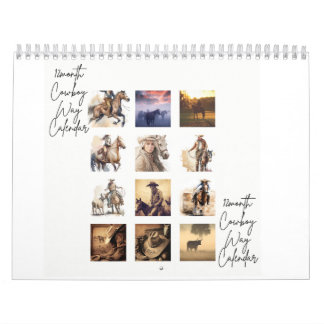 The Cowboy Way 12 Month Calendar for 2025 Kalender