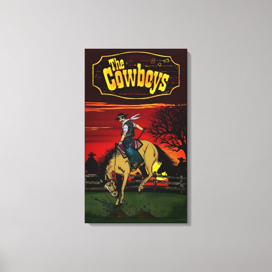 "The Cowboys" Stretchierte Canvas Print. Leinwanddruck (Vorderseite)