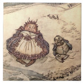 "The Crab and Seiner Mutter" von Arthur Rackham Fliese (Vorderseite)