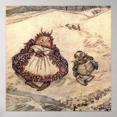"The Crab and Seiner Mutter" von Arthur Rackham Poster (Vorne)