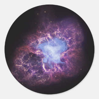 The Crab Nebula Runder Aufkleber