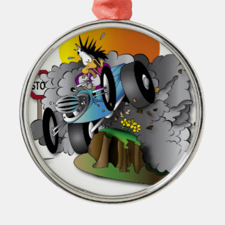 the crash ornament aus metall