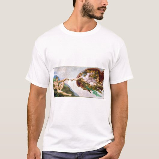 The Creation of Adam, Michelangelo, 1508-1512 T-Shirt (Vorderseite)