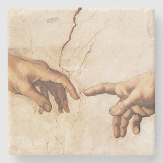 The Creation of Adam Steinuntersetzer (Vorderseite)