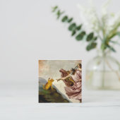 The Creation of Purrfection Quadratische Visitenkarte (Stehend Vorderseite)