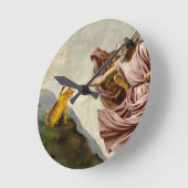 The Creation of Purrfection Runde Wanduhr (Winkel)