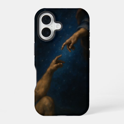 The Creation Touch - Artistic Phone Case iPhone 16 Hülle (Rückseite)