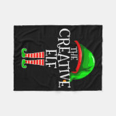 The Creative Elf Family Matching Group Christmas  Fleecedecke (Vorderseite (Horizontal))