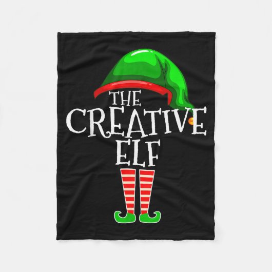 The Creative Elf Family Matching Group Christmas  Fleecedecke (Vorderseite)