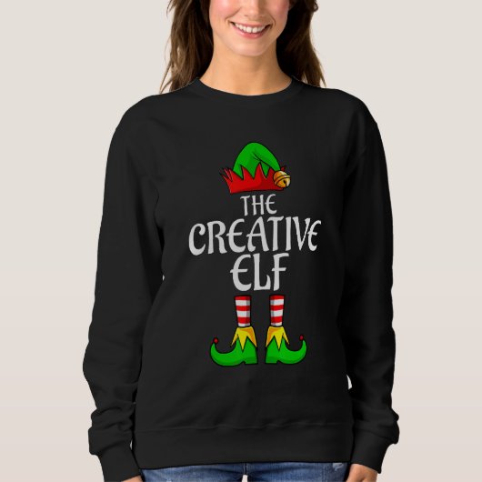 The Creative Elf Family Matching Group Christmas M Sweatshirt (Vorderseite)