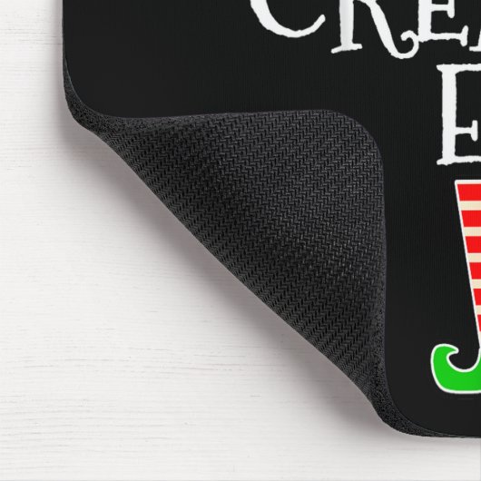 The Creative Elf Family Matching Group Christmas  Mousepad (Ecke)