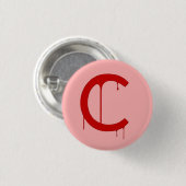 The Crimson Almost Logo Button (Vorne & Hinten)