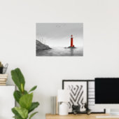 "The Crimson Beacon" Art Poster (Heimbüro)