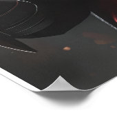 The Crimson Oathbreaker| Fantasy Warrior Poster (Ecke)