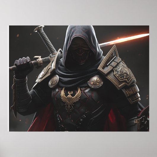 The Crimson Oathbreaker| Fantasy Warrior Poster (Vorne)