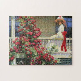The Crimson Rambler Philip Hale Fine Art Puzzle