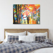 The Crimson Silence Leinwanddruck (Insitu (Schlafzimmer))