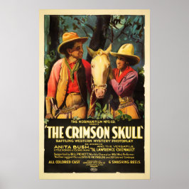 THE CRIMSON SKULL Richard Norman Old Classic Movie Poster