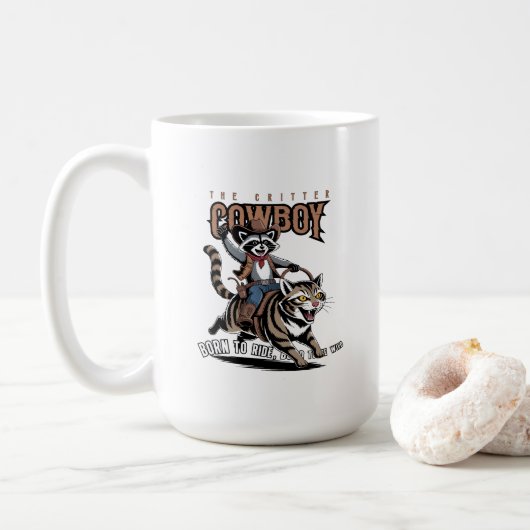 The critter cowboy | #15 Classic Mug Kaffeetasse (Mit Donut)