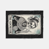 The Crocheter Tarot Card Funny Yarn Design Fleecedecke (Vorderseite (Horizontal))