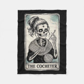 The Crocheter Tarot Card Funny Yarn Design  Fleecedecke (Vorderseite)