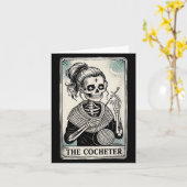 The Crocheter Tarot Card Funny Yarn Design Karte (Gelbe Blume)