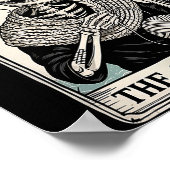 The Crocheter Tarot Card Funny Yarn Design Poster (Ecke)