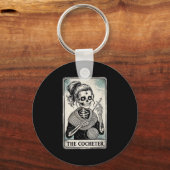 The Crocheter Tarot Card Funny Yarn Design Schlüsselanhänger (Vorderseite)