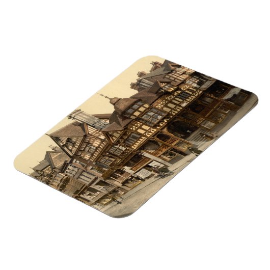 The Cross and Rows, Chester, Cheshire, England Magnet (Linke Seite)