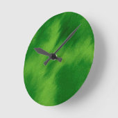 The cross and the green of the forest runde wanduhr (Winkel)