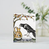 The Crow and Pitcher Postcard Postkarte (Stehend Vorderseite)