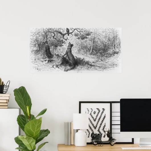 The Crow and the Fox Poster (Heimbüro)