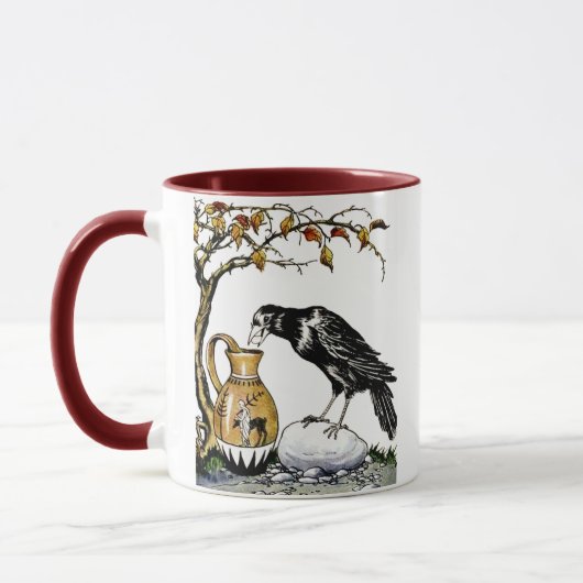 The Crow and the Pitcher Tasse (Links)