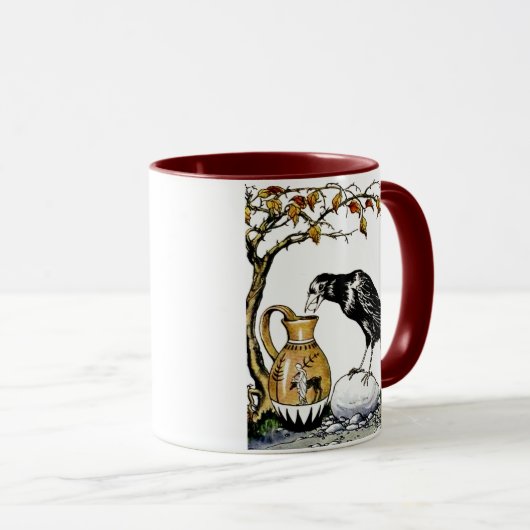 The Crow and the Pitcher Tasse (VorderseiteRechts)