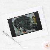 "The Crow, die die Rose-Halskette gestohlen hat!" Rechteckiger Aufkleber (Umschlag)