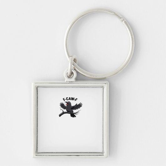 The Crow F-Caw-F (F Off) Essential Schlüsselanhänger (Vorne)