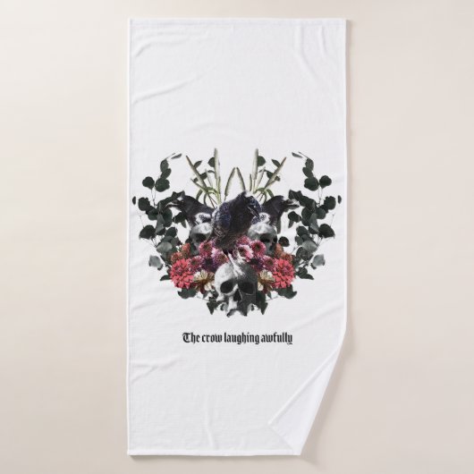 The Crow Laughing Awfully Badhandtuch Set (Badehandtuch)