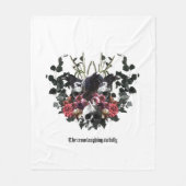 The Crow Laughing Awfully Fleecedecke (Vorderseite)