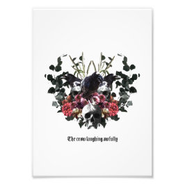 The Crow Laughing Awfully Fotodruck