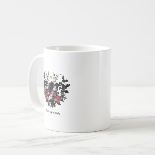 The Crow Laughing Awfully Kaffeetasse (Vorderseite Links)