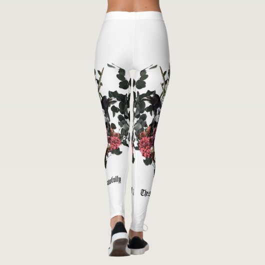 The Crow Laughing Awfully Leggings (Rückseite)