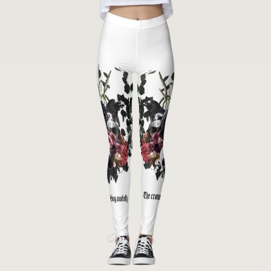 The Crow Laughing Awfully Leggings (Vorderseite)